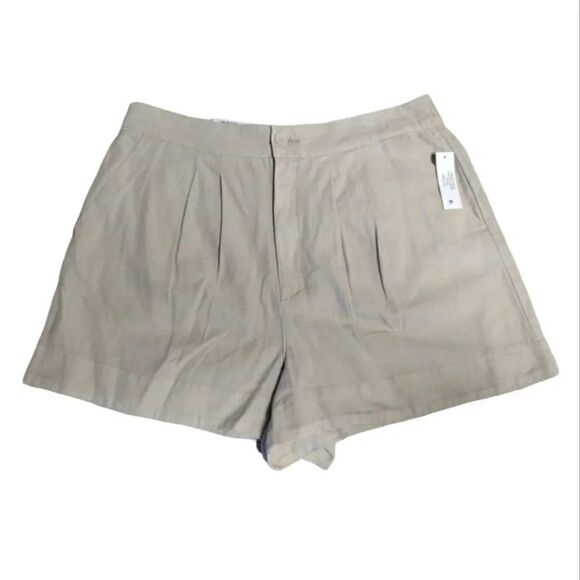 Joie Rainey Day Pleated Ultra High Rise Linen Shorts Large (12/ 14) NWT - Picture 5 of 15